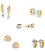White cubic zirconia earrings
