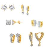 White cubic zirconia earrings