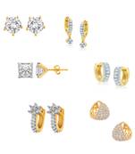 White cubic zirconia earrings