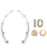 White cubic zirconia earrings