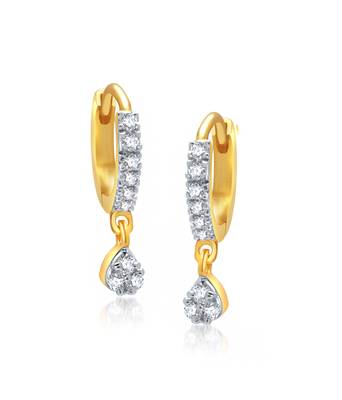 White cubic zirconia earrings 3