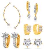 White cubic zirconia earrings