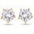 White cubic zirconia earrings