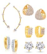 White cubic zirconia earrings