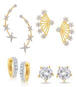 White cubic zirconia earrings