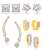 White cubic zirconia earrings