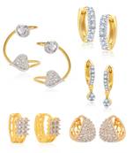 White cubic zirconia earrings