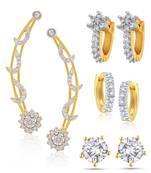 White cubic zirconia earrings