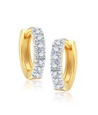 White cubic zirconia earrings 3