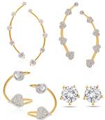 White cubic zirconia earrings