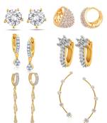 White cubic zirconia earrings