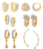 White cubic zirconia earrings