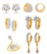 White Cubic Zirconia Earrings