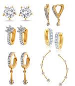 White cubic zirconia earrings