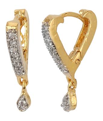 White cubic zirconia earrings 4