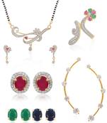 White cubic zirconia earrings