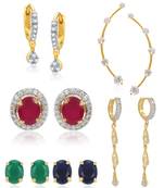 White cubic zirconia earrings