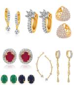 White cubic zirconia earrings