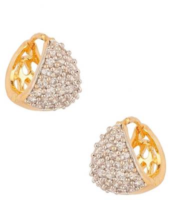 White cubic zirconia earrings 3