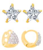 White cubic zirconia earrings