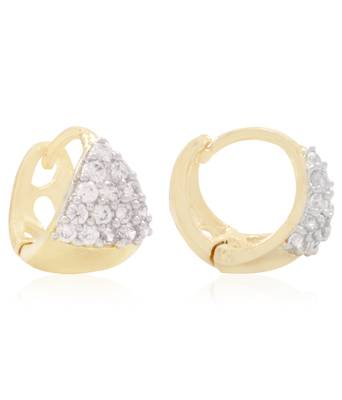 White cubic zirconia earrings 3