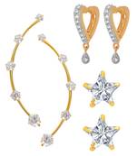 White cubic zirconia earrings