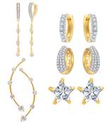 White cubic zirconia earrings