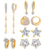 White cubic zirconia earrings