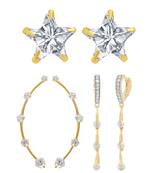 White cubic zirconia earrings