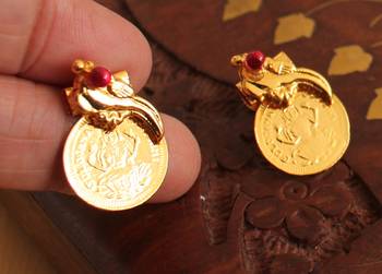 Beautiful Peacock Lakshmi Coin Haar Set 3