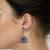 Indian Traditional Religious Flower Jhumka Earrings-Tribal jewellery,lapis Jhumki