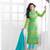 Light Green Chanderi Embroidered Straight Suit Dress Material