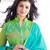 Light Green Chanderi Embroidered Straight Suit Dress Material