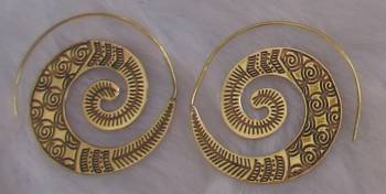 Golden Brass hoops 1