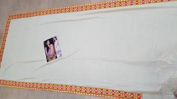 Multicolor embroidered georgette saree with blouse 2