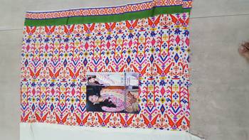 Multicolor embroidered georgette saree with blouse 4