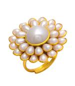 White Pearl Pacchi Work Ring