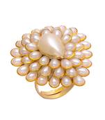 White Pearl Pacchi Work Ring