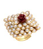 Red White Pearl Pacchi Work