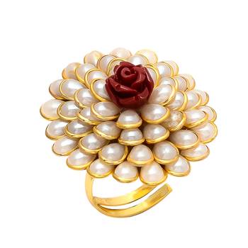 Red White Pearl Pacchi Work 1