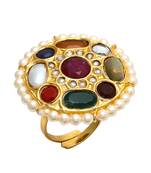 Multicolor Navratan Ring