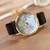 Black World Map Watch