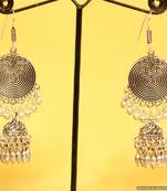 Silver Plated Antique Long Danglers