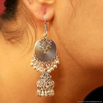Silver Plated Antique Long Danglers 2