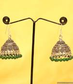 Silver Plated Antique Look Jhumka'S