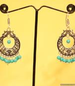 Silver Plated Antique Peacock Earrings