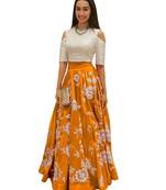 Bollywood Replica - Shraddha Kapoor Maroon & White Party Wear Crop Top Lehenga
