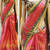 Multicolor embroidered paper cotton saree with blouse