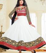 OffWhite Colour Bamberg Salwar Kameez By Fabfiza