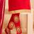 Red Chanderi Embroidered Straight Suit Dress Material